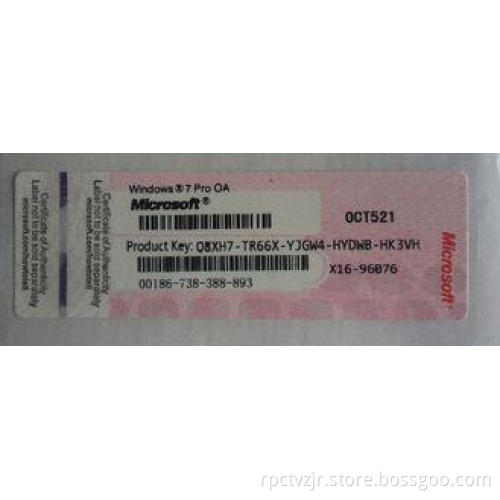 windows 7 pro 64 bit Windows , Windows Product Key Sticker